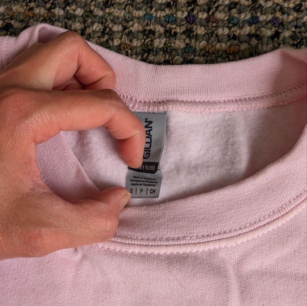 Palestine Sunbird 🇵🇸 Limited Edition Light Pink Crew Sweatshirt Small/S - Picture 4 of 5